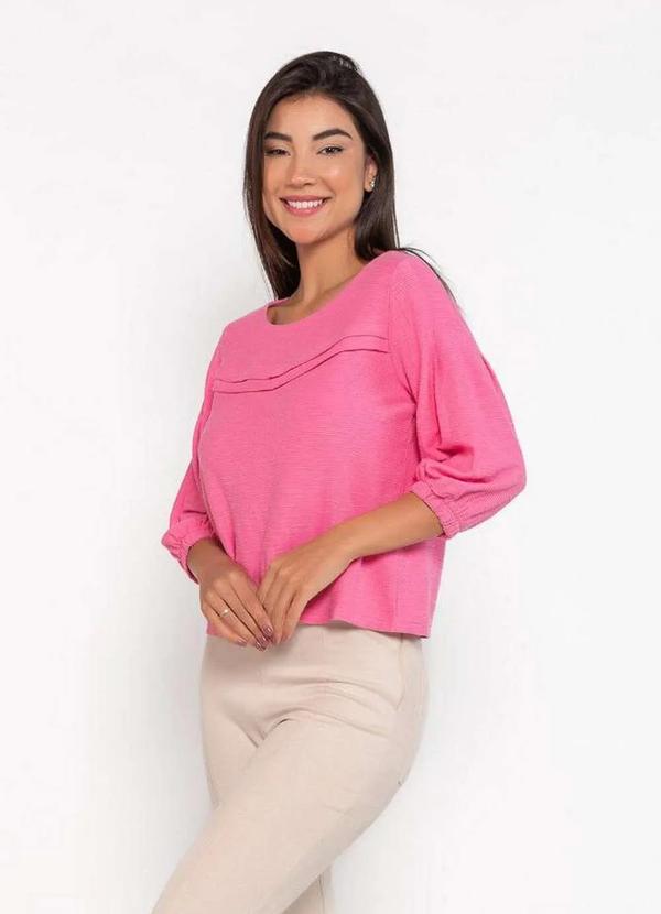 Lamis - Blusa em Viscose Rustic Maggie Rosa 3