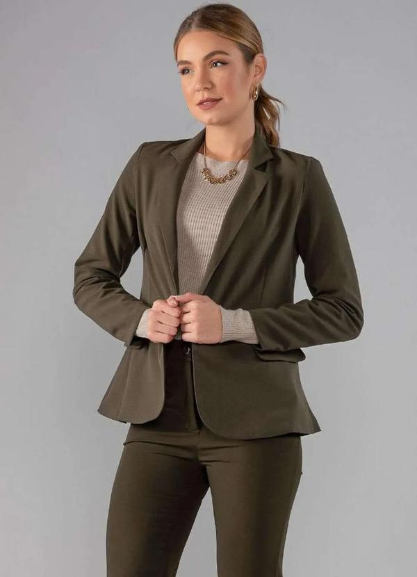 Lamis - Blazer Alfaiataria Totem Acinturado Verde Musgo 2