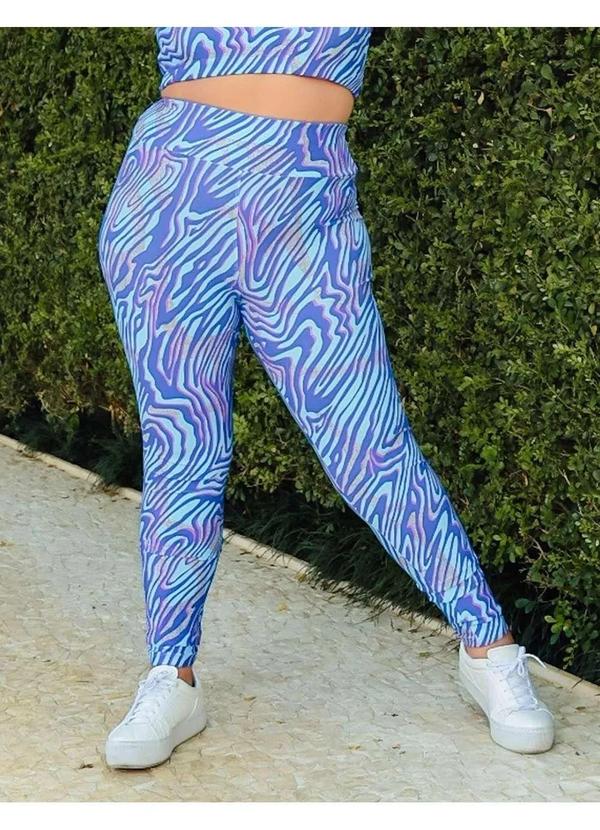 Fitmoda - Calca Legging Plus Size Cintura Alta Estampada Estampado