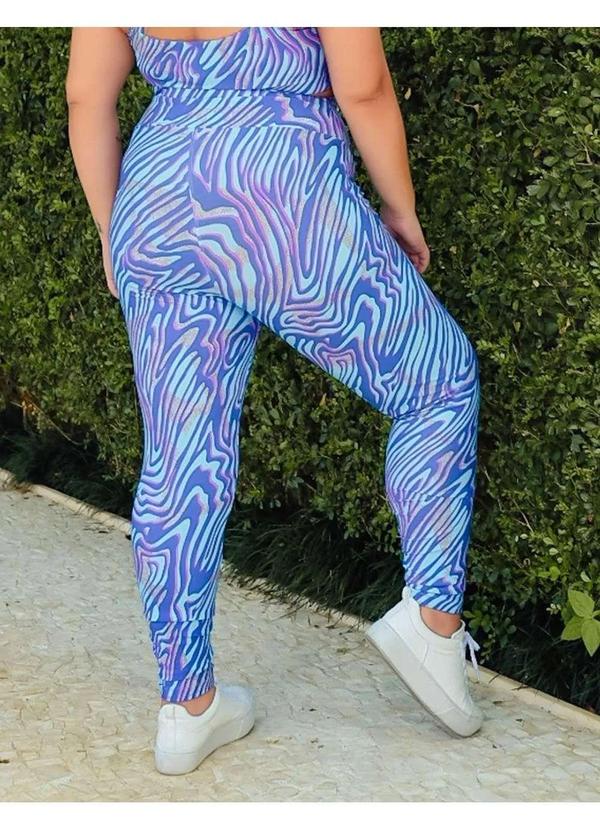Fitmoda - Calca Legging Plus Size Cintura Alta Estampada Estampado 2