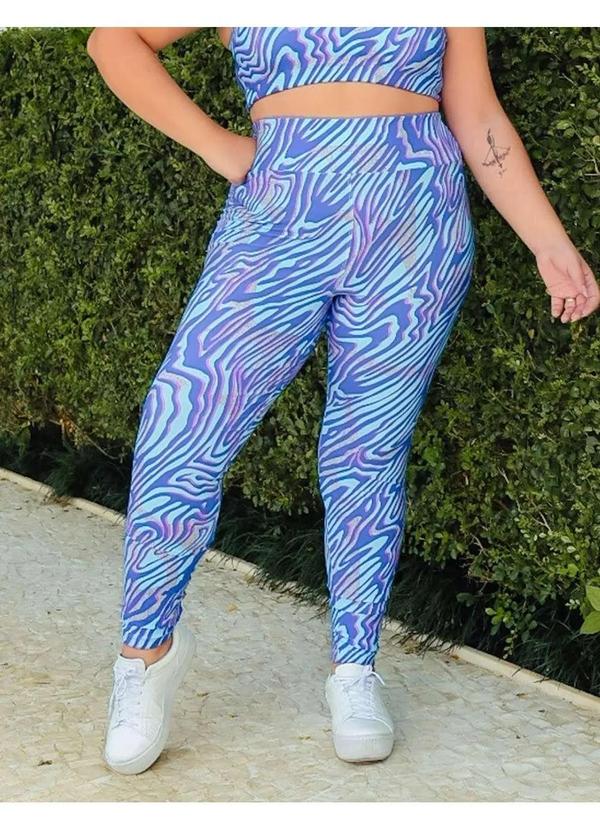 Fitmoda - Calca Legging Plus Size Cintura Alta Estampada Estampado 3
