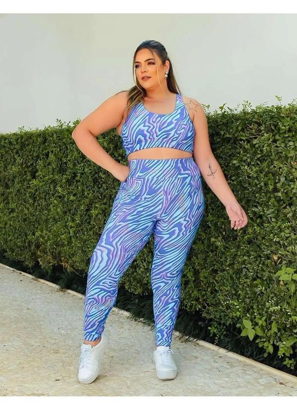 Fitmoda - Calca Legging Plus Size Cintura Alta Estampada Estampado 4