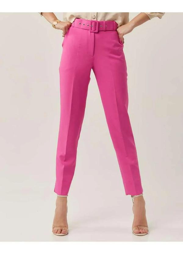 Innocence - Calca Innocence Alfaiataria com Cinto Rosa Rosa