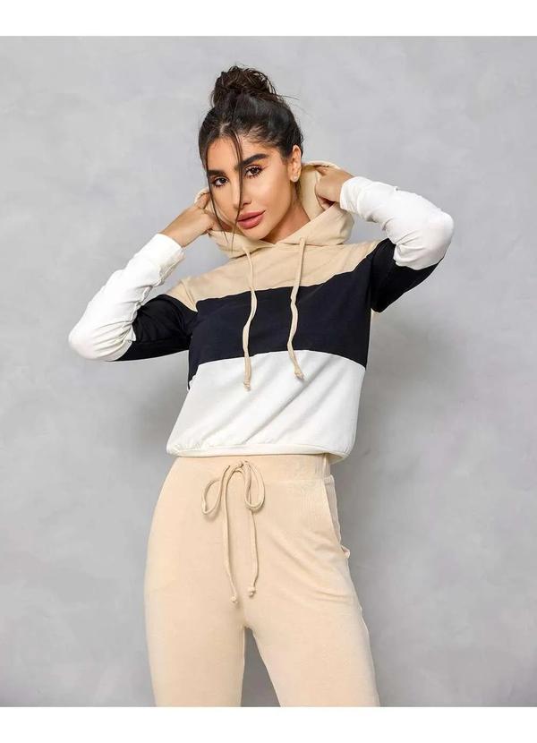 Dot Clothing - Conjunto Dot Clothing Moletinho Bege Amarelo 3