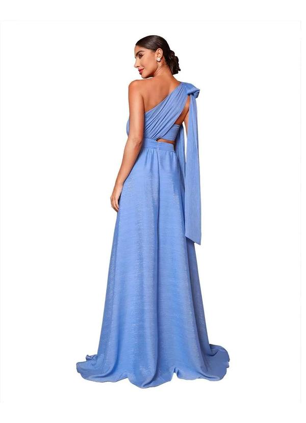 Dot Clothing - Vestido Dot Clothing Longo com Top Azul Claro Azul 9