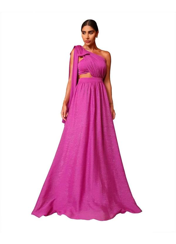 Dot Clothing - Vestido Dot Clothing Longo com Top Pink Rosa 7