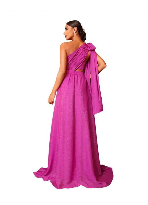 Dot Clothing - Vestido Dot Clothing Longo com Top Pink Rosa 8