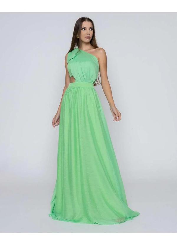 Dot Clothing - Vestido Dot Clothing Longo com Top Verde Verde