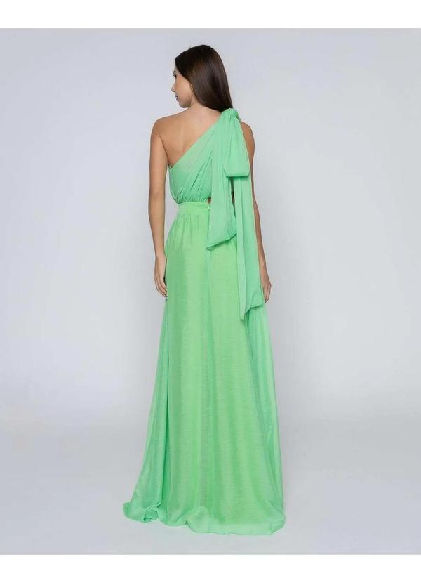 Dot Clothing - Vestido Dot Clothing Longo com Top Verde Verde 2