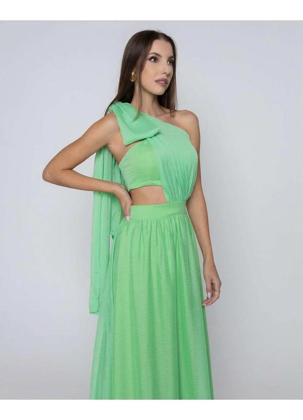 Dot Clothing - Vestido Dot Clothing Longo com Top Verde Verde 7