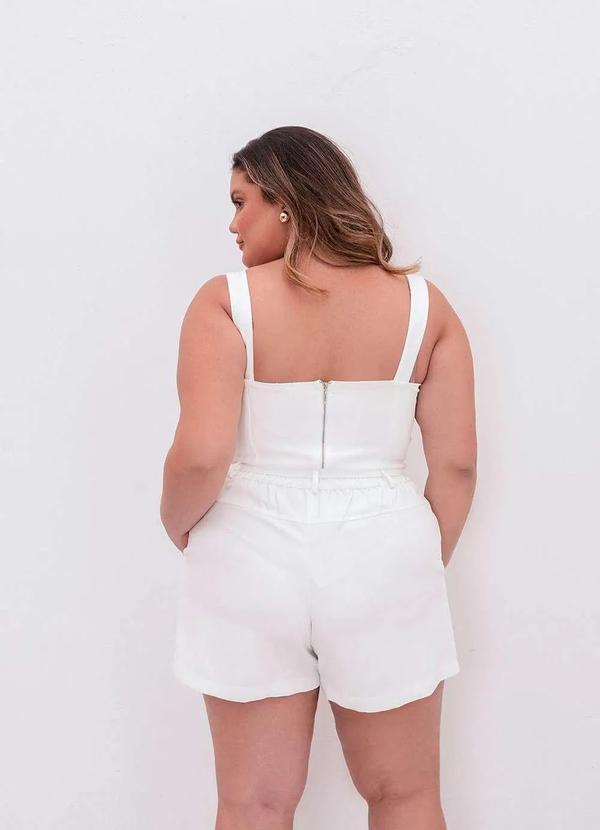 Predilects Plus - Top Plus Size Alfaiataria Ana Maya Branco 2