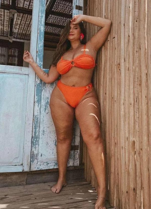 It Curves - Biquini Plus Size com Fivela Vermelho 1