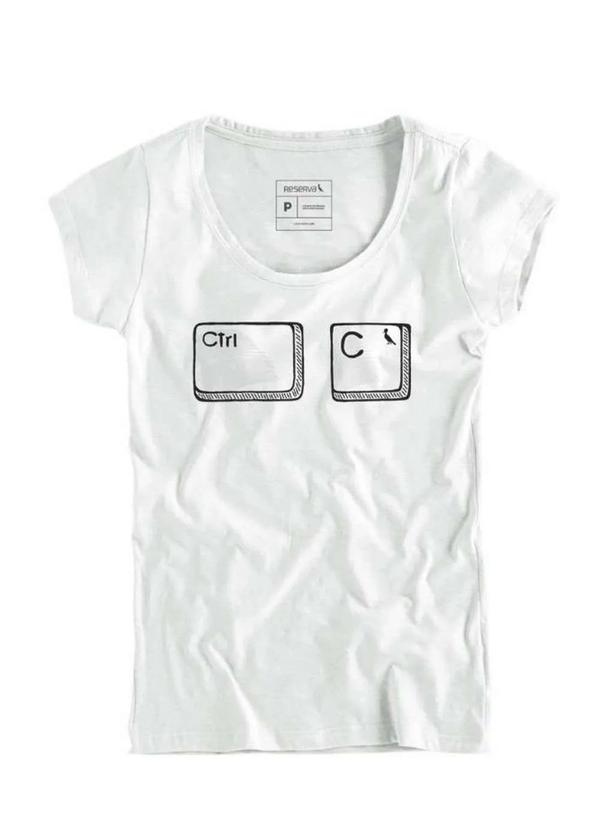 Reserva - Camiseta Ctrl C Fem Reserva Branco