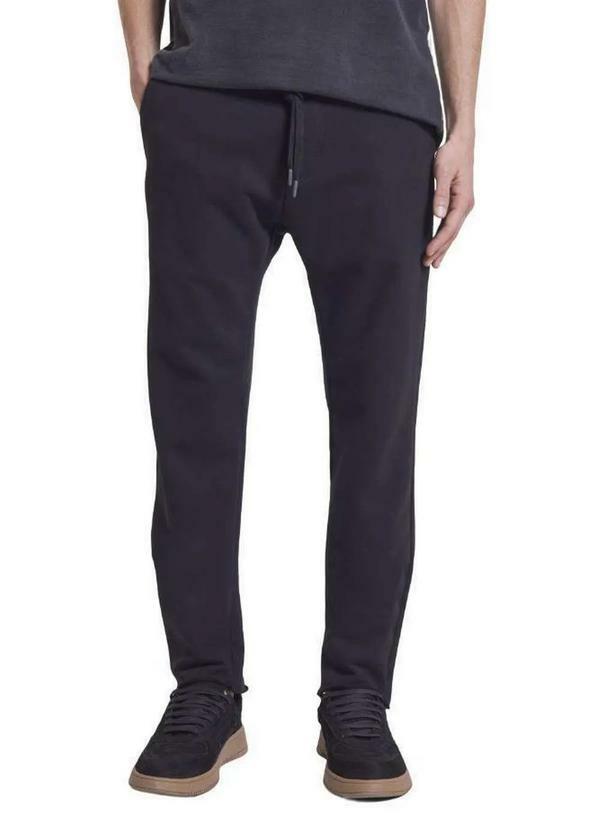 Reserva - Calça Cont Moletom Londres Reserva Preto