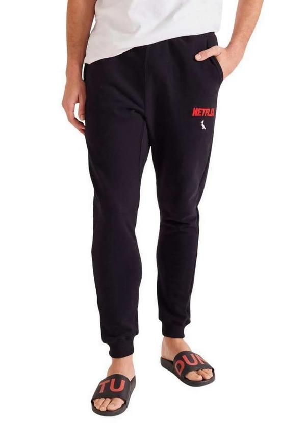 Reserva - Calça Pijama Netflix Reserva Preto