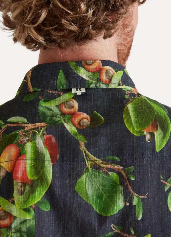 Reserva - Camisa Mc Cajueiro Manga Curta Estilosa Reserva Marinho 3