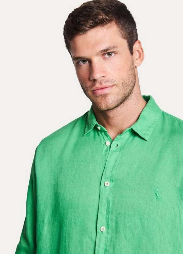 Reserva - Camisa Pf Ml Linho Reserva Verde Bandeira 2