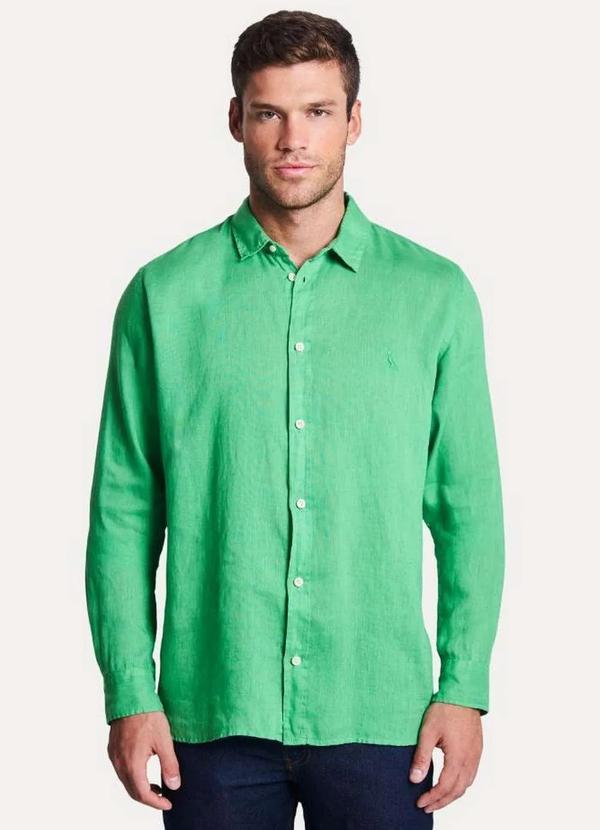 Reserva - Camisa Pf Ml Linho Reserva Verde Bandeira 3