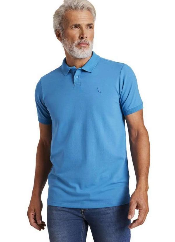 Reserva - Polo Piquet Pima Reserva Azul Petroleo