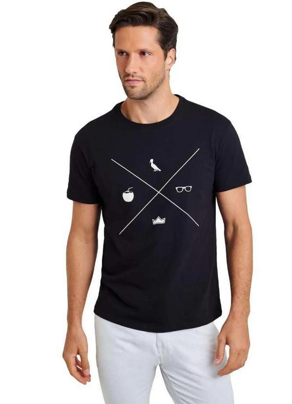 Reserva - Camiseta Algodão Alto Verão Thiaguinho Reserva Preto