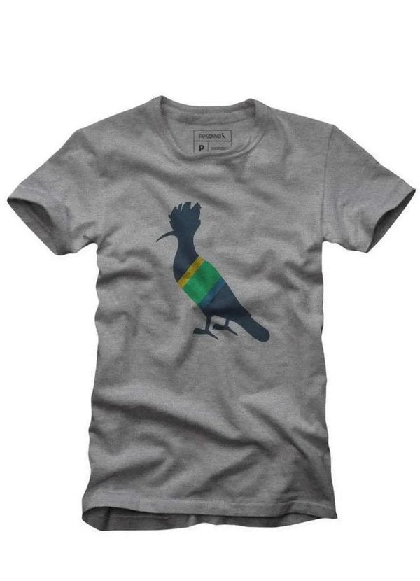 Reserva - Camiseta Algodão Pica-Pau Patriota Reserva Cinza Mescla 2