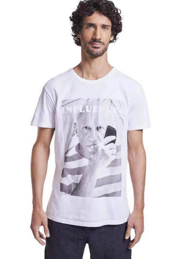 Reserva - Camiseta Estampada Influencer Espanhol Reserva Branco