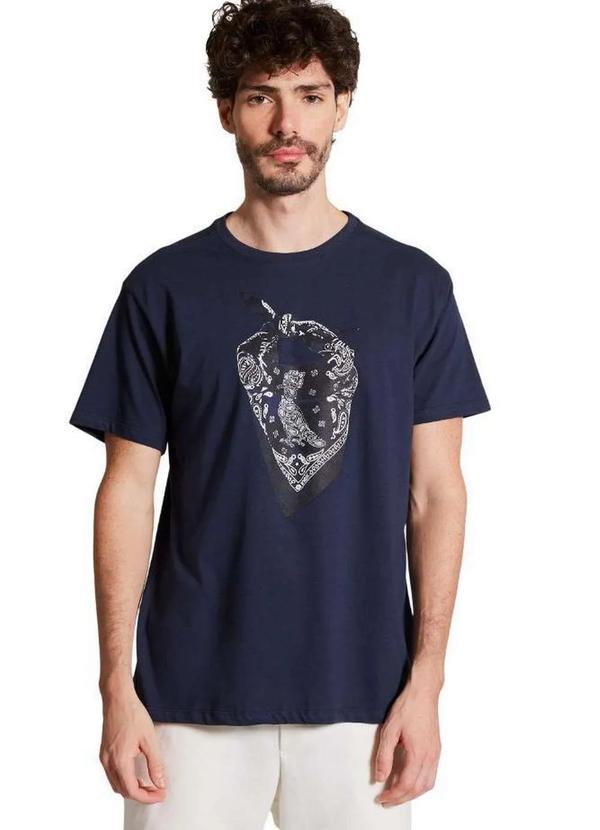 Reserva - Camiseta Estampada Thug Bandana Marinho