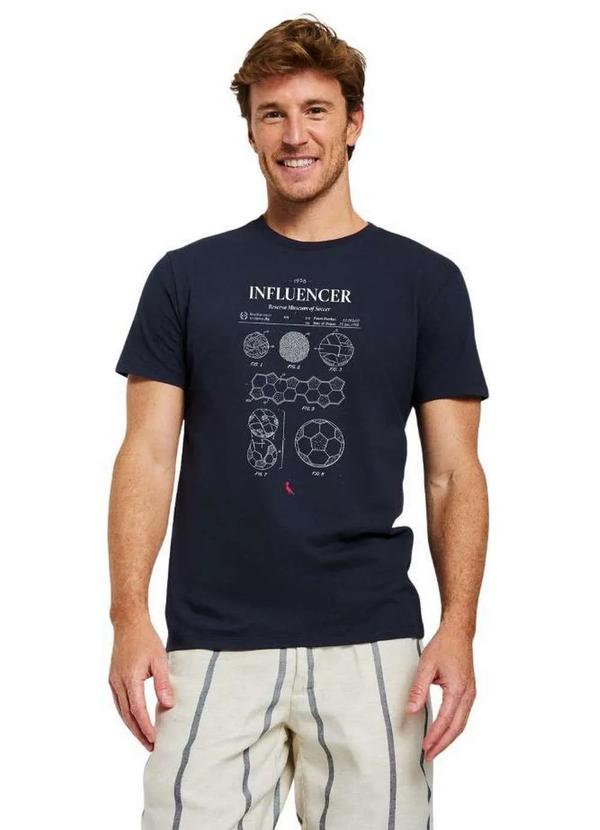 Reserva - Camiseta Influencer Soccer Reserva Azul Marinho Az