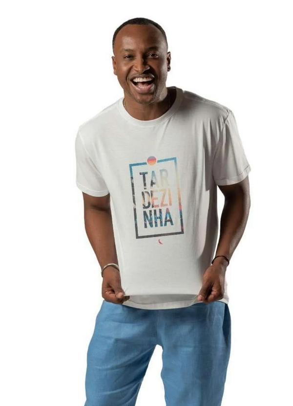 Reserva - Camiseta Masculina Algodão Tardezinha Por do Sol Reserva Branco