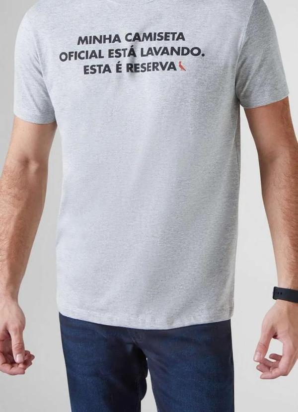 Reserva - Camiseta Oficial Estilo Casual Reserva Cinza