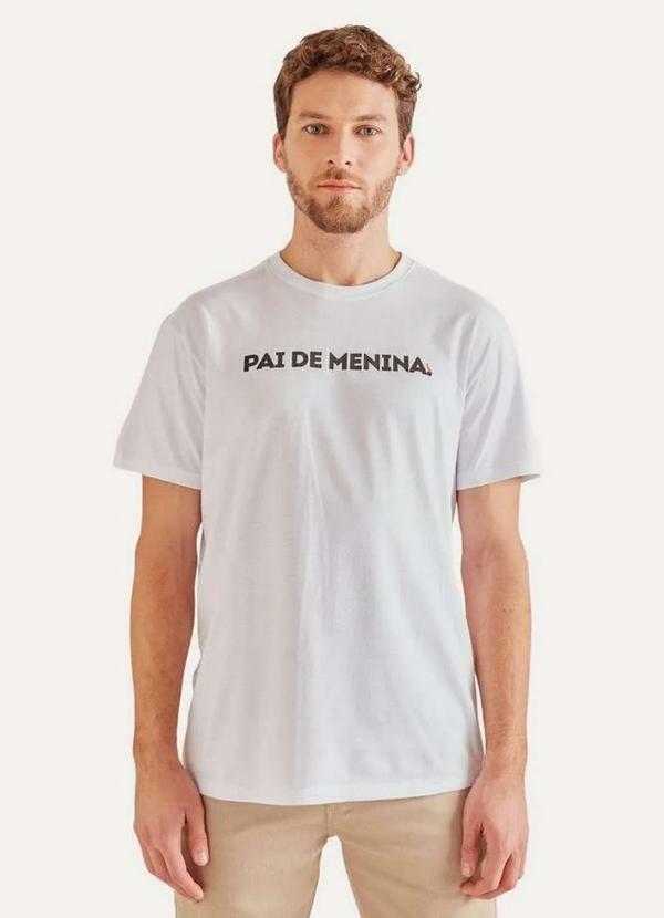 Reserva - Camiseta Pai de Menina Dia a Dia Conforto Estilo Reserva Branco