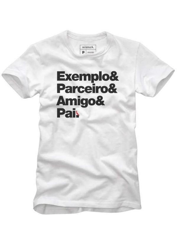 Reserva - Camiseta Pai Exemplar Dia a Dia Conforto Reserva Branco