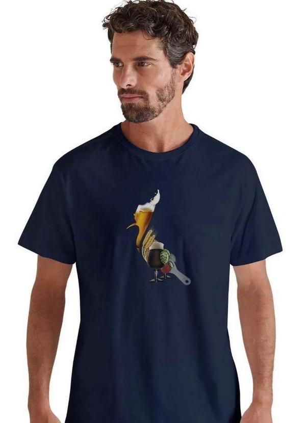 Reserva - Camiseta Pica Pau Cerveja Reserva Marinho