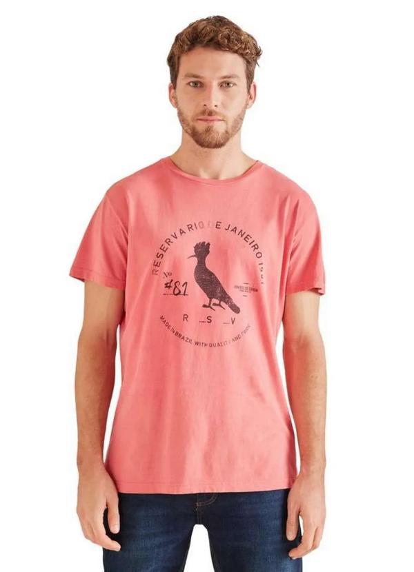 Reserva - Camiseta Sb Algodão Carimbo Gaze Reserva Vermelho Stoned