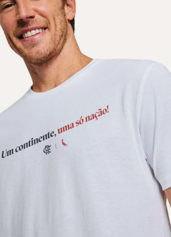 Camiseta Uma Só Nação Reserva Branco Reserva