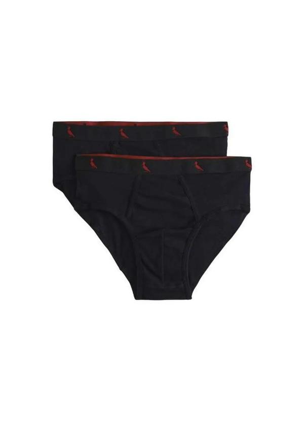 Reserva - Cueca Cont Básica Pack 2 Algodão Reserva Preto