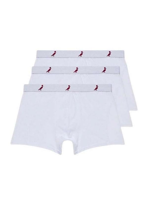 Reserva - Kit 3 Cuecas Boxer Algodão Reserva Branco