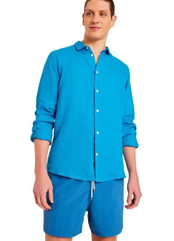 Reserva - Short Praia Liso Reserva Azul Petroleo 1