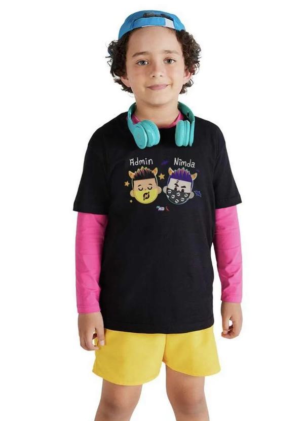 Reserva Mini - Camiseta Admin e Nimda Pk Xd Conforto Reserva Mini Preto