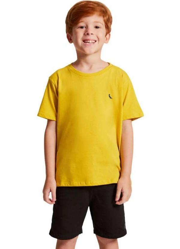 Reserva Mini - Camiseta Gota Pica Pau Bordado Reserva Mini Amarelo
