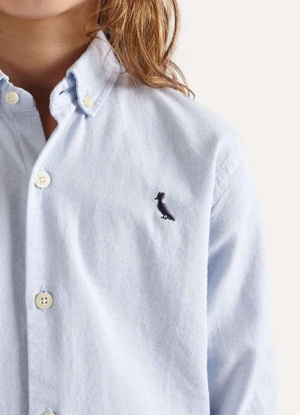 Reserva Mini - Camisa Infantil Cont Ml Oxford Reserva Mini Azul 2