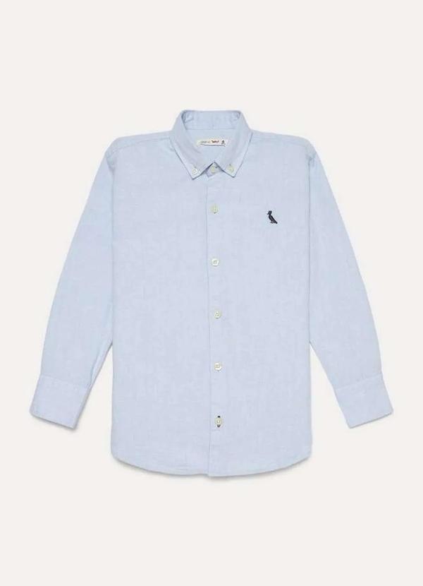 Reserva Mini - Camisa Infantil Cont Ml Oxford Reserva Mini Azul 4