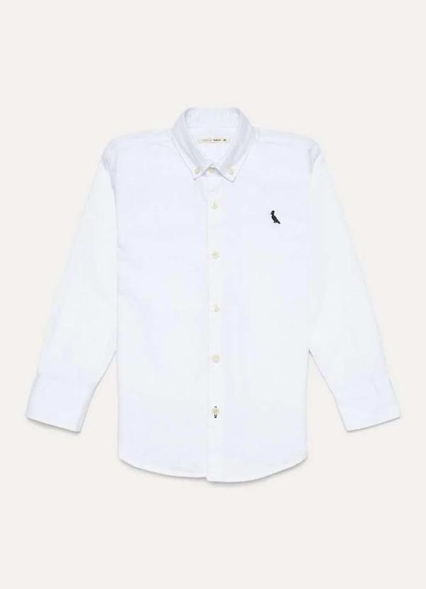 Reserva Mini - Camisa Infantil Cont Ml Oxford Reserva Mini Branco 4