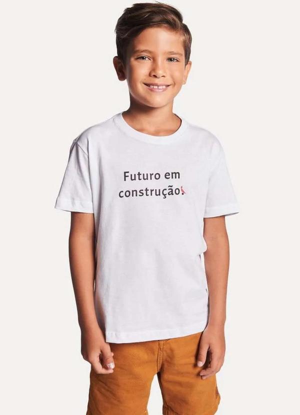 Reserva Mini - Camiseta Est Futuro em Construção Reserva Mini Branco 3
