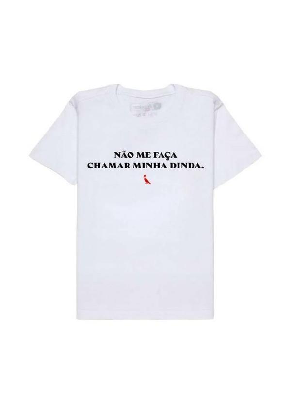 Reserva Mini - Camiseta Estampa Chamar Dinda Reserva Mini Branco