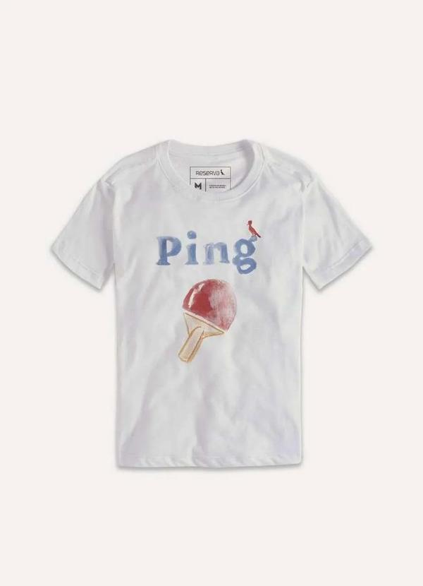 Reserva Mini - Camiseta Estampada Ping Reserva Mini Branco 4