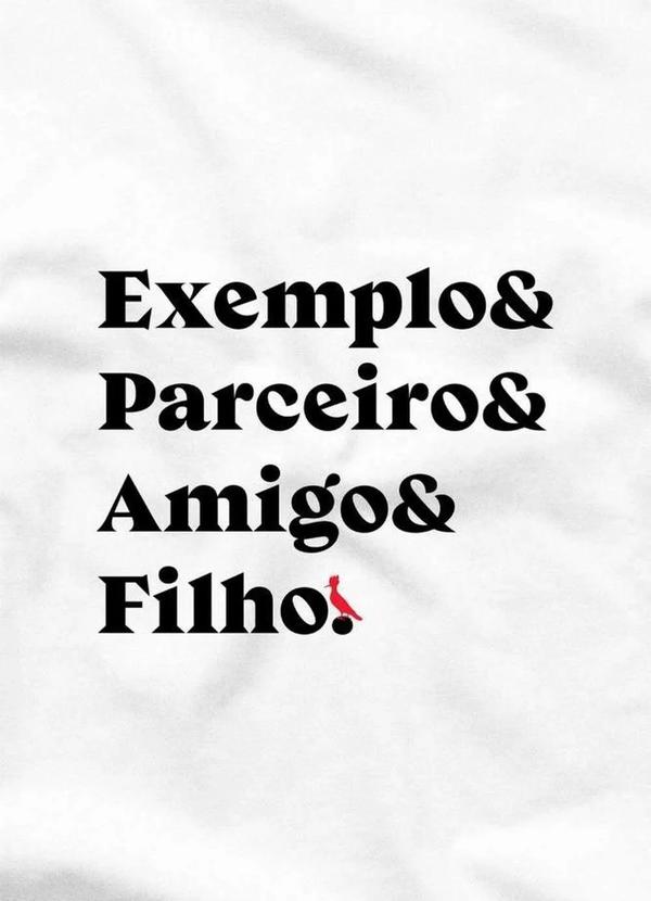 Reserva Mini - Camiseta Exemplo Parceiro Amigo Filho Reserva Mini Branco 2