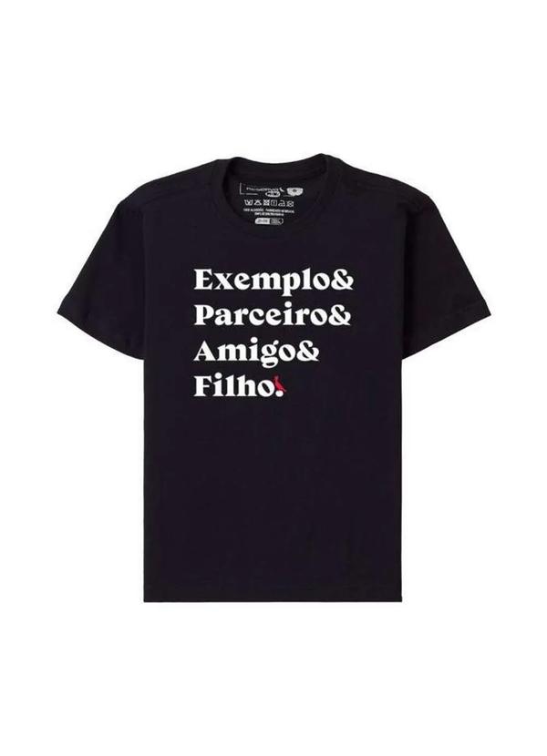 Reserva Mini - Camiseta Exemplo Parceiro Amigo Filho Reserva Mini Preto