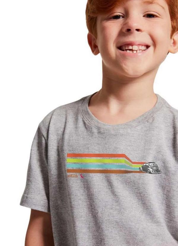 Reserva Mini - Camiseta Fusca Reserva Mini Cinza Mescla