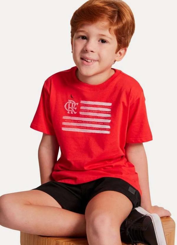 Reserva Mini - Camiseta Mini Fla Bandeira Srn Reserva Mini Vermelho